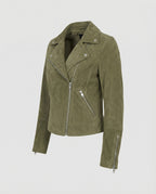 R&B | Damen Wildleder Bikerjacke