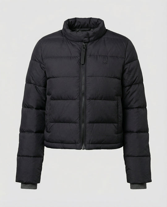 Leichte Damen Steppjacke mit Rundhals Kragen für den Winter