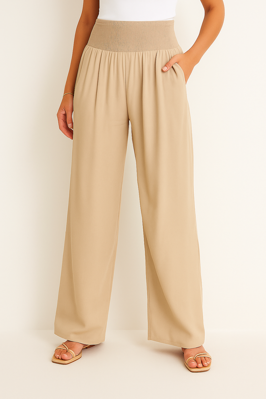 R&B | Sommerhose Damen mit Elastischem High-Waist-Bund