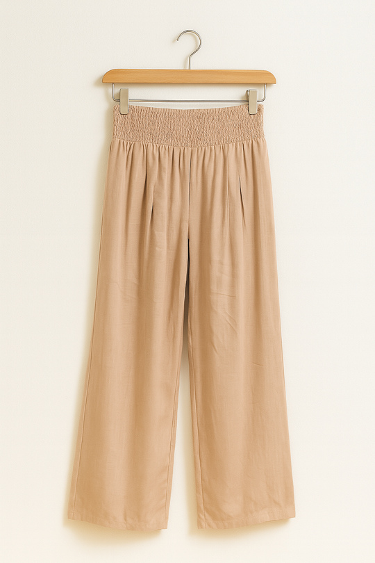 R&B | Sommerhose Damen mit Elastischem High-Waist-Bund