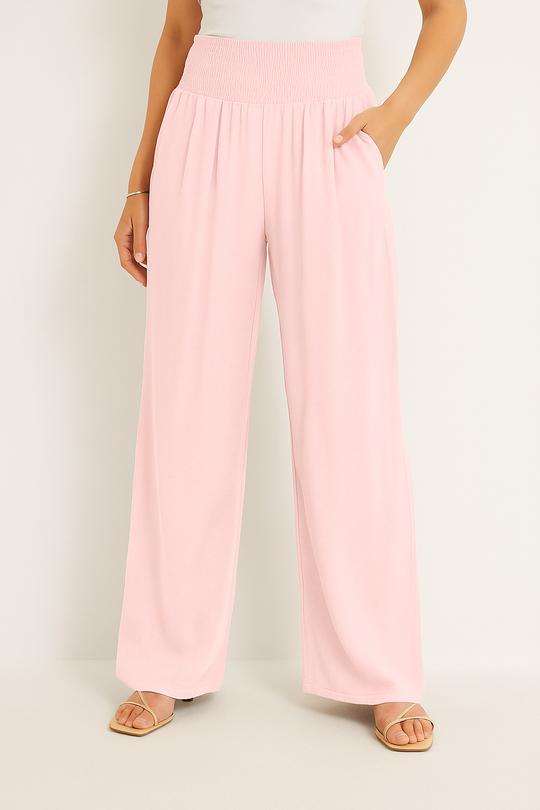 R&B | Sommerhose Damen mit Elastischem High-Waist-Bund