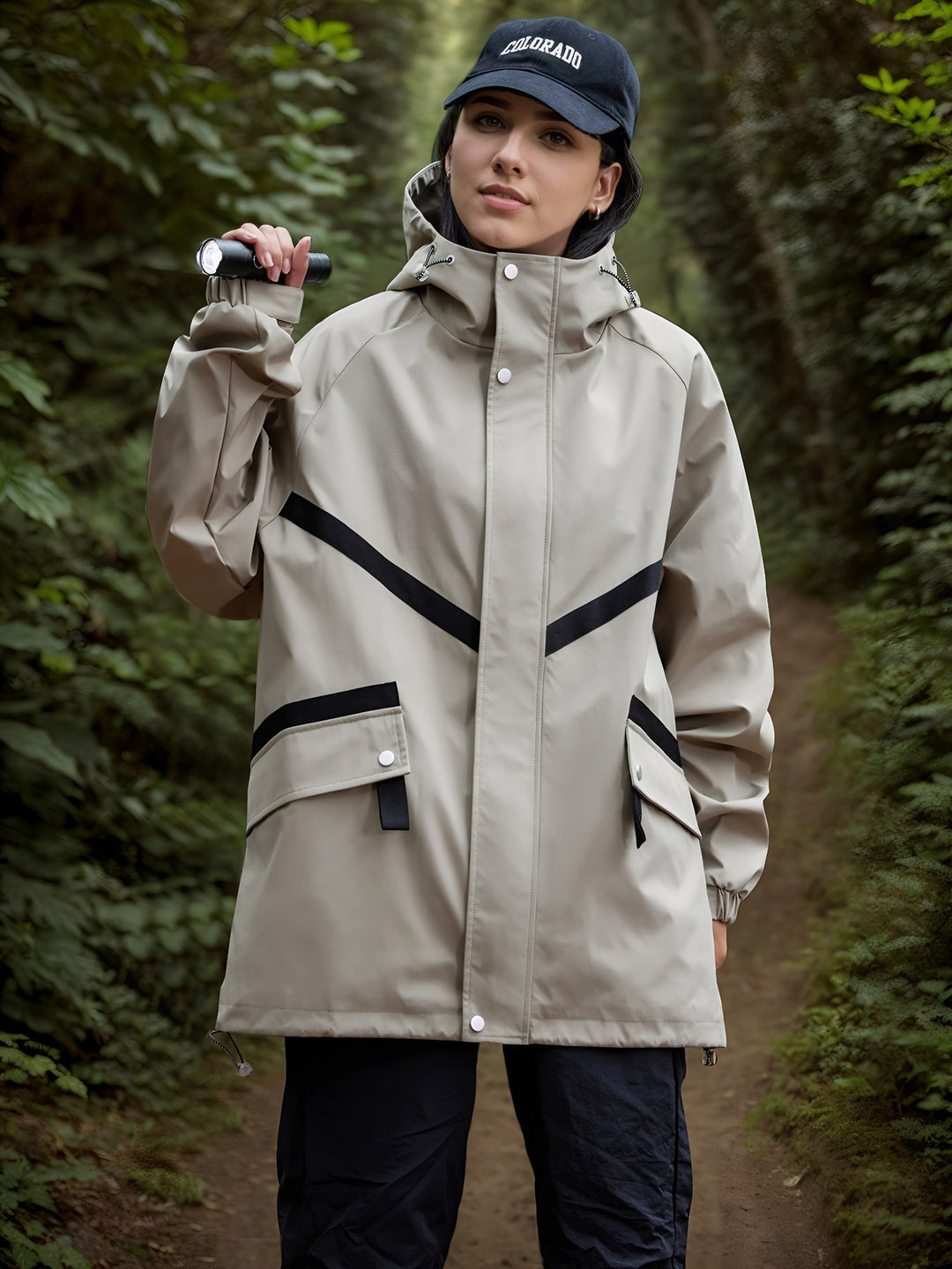 R&B | Wasserdichte Jacke Damen mit Kapuze