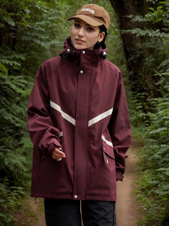 R&B | Wasserdichte Jacke Damen mit Kapuze