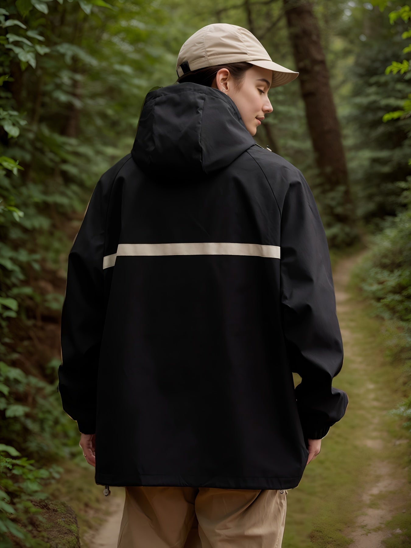 R&B | Wasserdichte Jacke Damen mit Kapuze