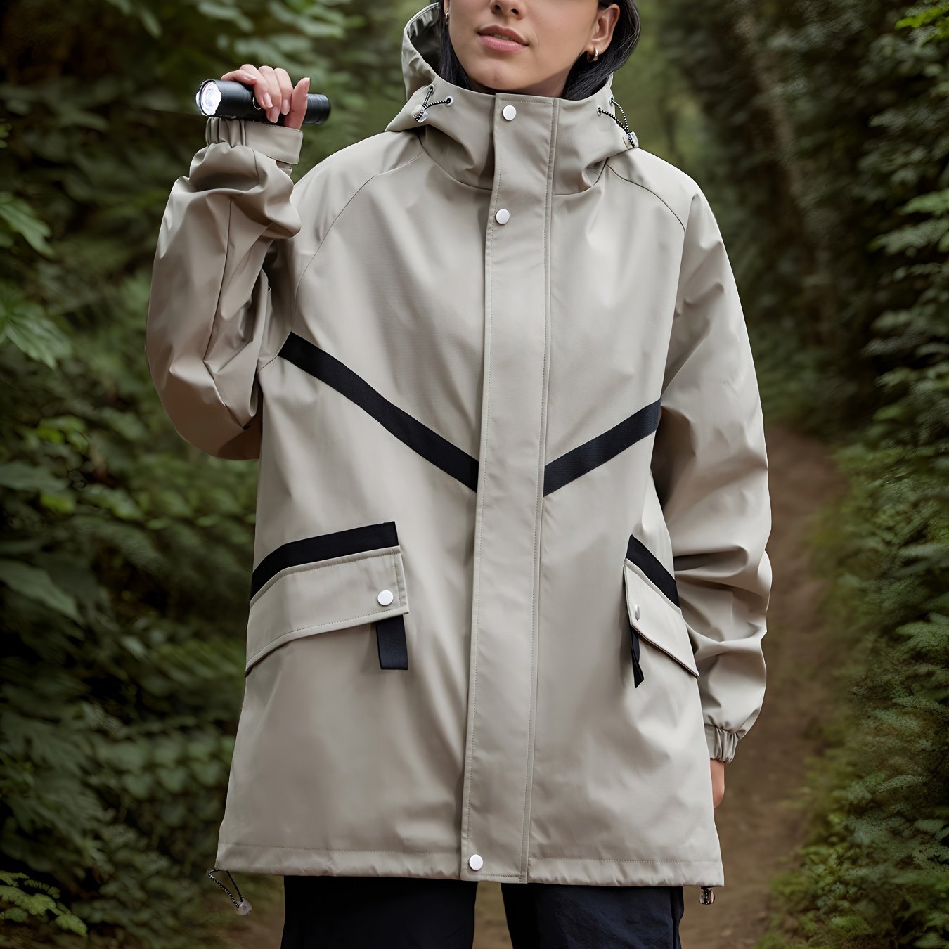 R&B | Wasserdichte Jacke Damen mit Kapuze