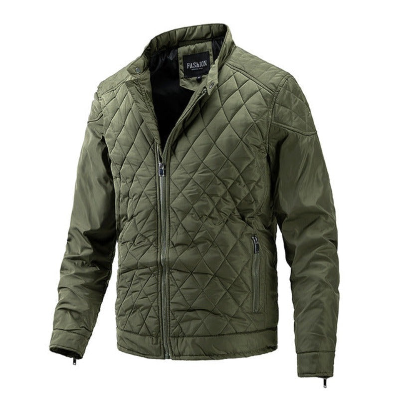 R&B | Lässige Herren-Herbstjacke mit Rautenmuster