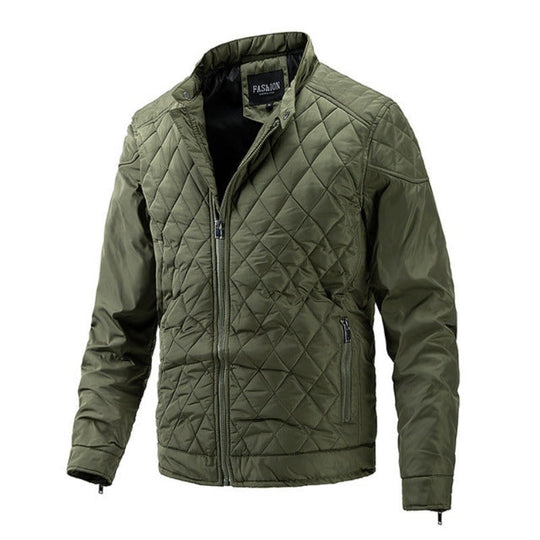 R&B | Lässige Herren-Herbstjacke mit Rautenmuster