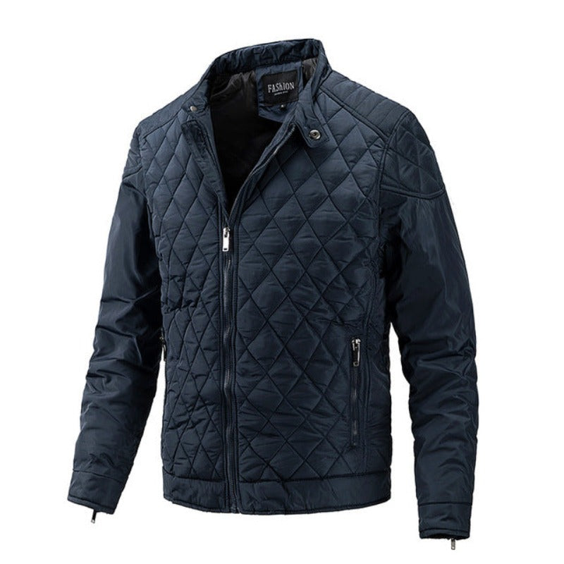 R&B | Lässige Herren-Herbstjacke mit Rautenmuster