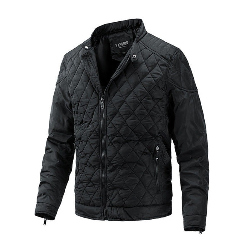R&B | Lässige Herren-Herbstjacke mit Rautenmuster