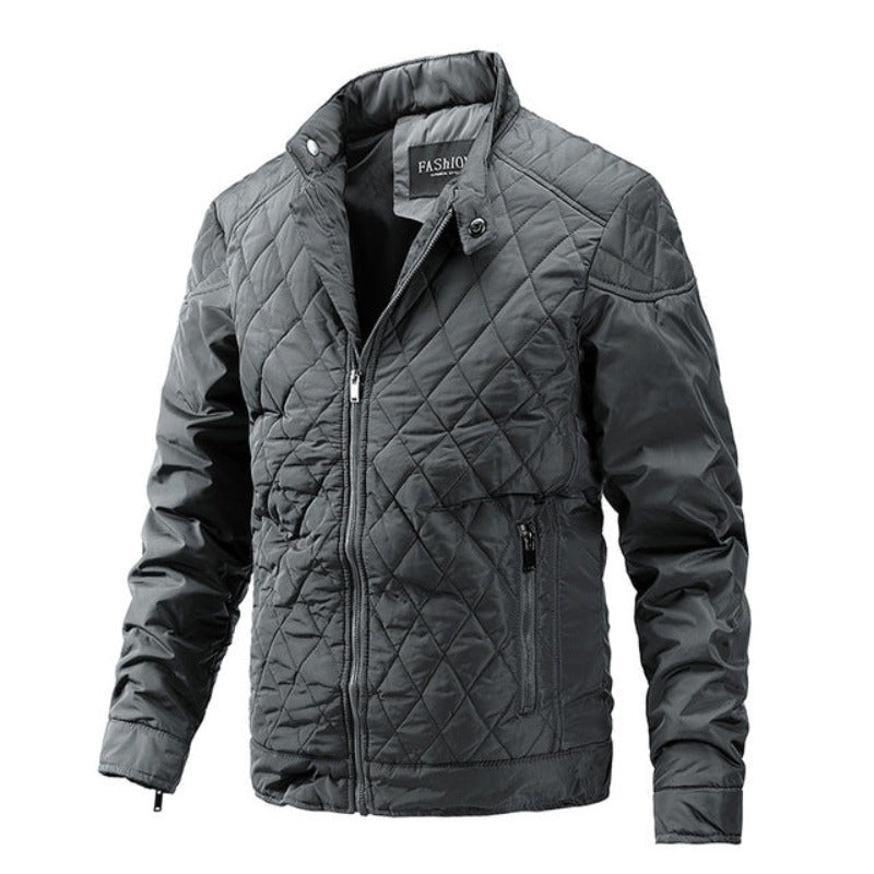 R&B | Lässige Herren-Herbstjacke mit Rautenmuster