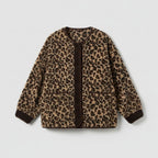 R&B | Damenjacke Bedruckt Leopardenmuster Chic und Bequem