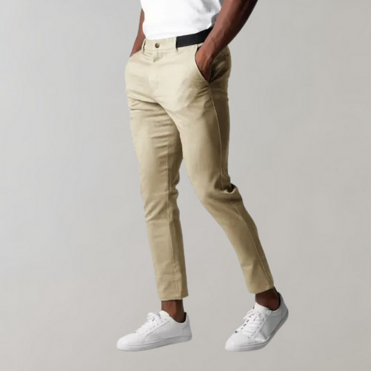R&B | Chinos Slim Fit Schmaler Schnitt Leichte Baumwolle Vielseitiger Stil