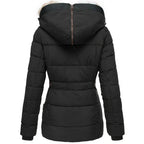 R&B | dicke Winterjacke mit Fellfutter - winddichte Damenjacke