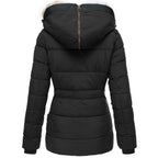 R&B | Daunen-Puffermantel mit Kapuze aus Kunstpelz Warm, Wasserdicht & Isoliert Winterjacke