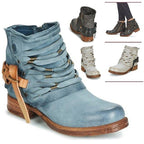 Damen Knöchel Schuhe Eleganter Stil Hochwertiges Synthetisches Material R&B