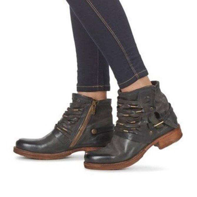 Damen Knöchel Schuhe Eleganter Stil Hochwertiges Synthetisches Material R&B