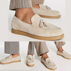 R&B | Slipper Beige Herrenschuhe Mokassins
