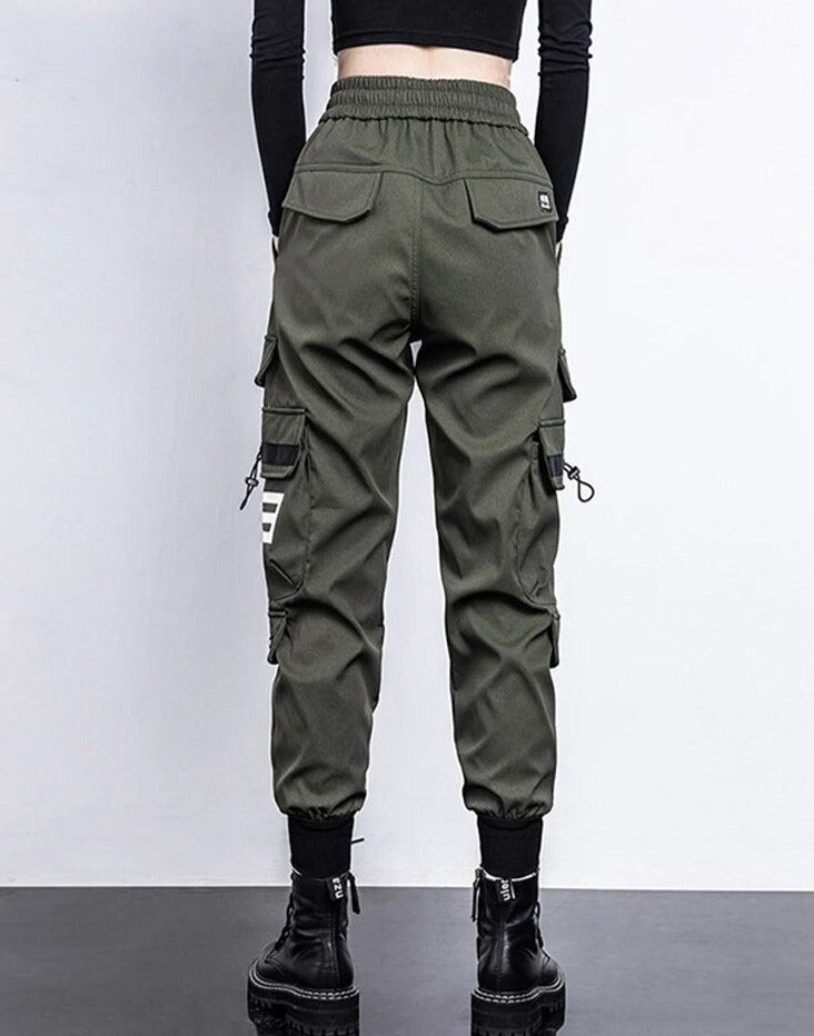 R&B | Hosen High-Waist Cargo-Hose mit Taschen