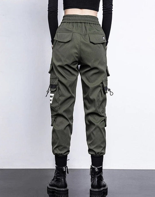 R&B | Hosen High-Waist Cargo-Hose mit Taschen
