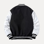 R&B | Patchwork Abnehmbarer Kapuze Varsity Jacke