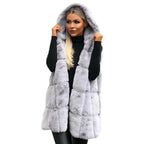 R&B | Fellweste mit Kapuze Polyester/faux Fur Elegant und Warm
