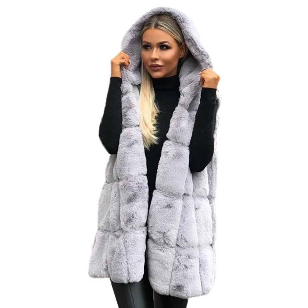 R&B | Fellweste mit Kapuze Polyester/faux Fur Elegant und Warm