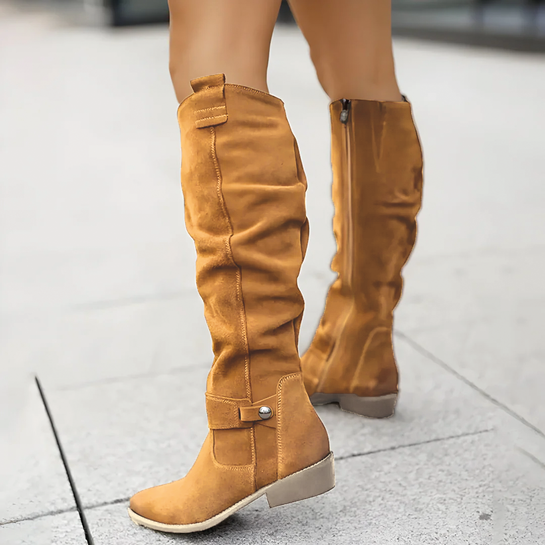 R&B | Wildleder Kniehohe Stiefel