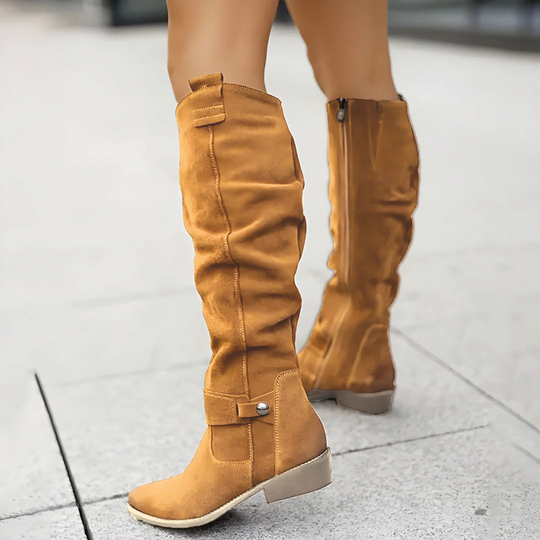 R&B | Wildleder Kniehohe Stiefel