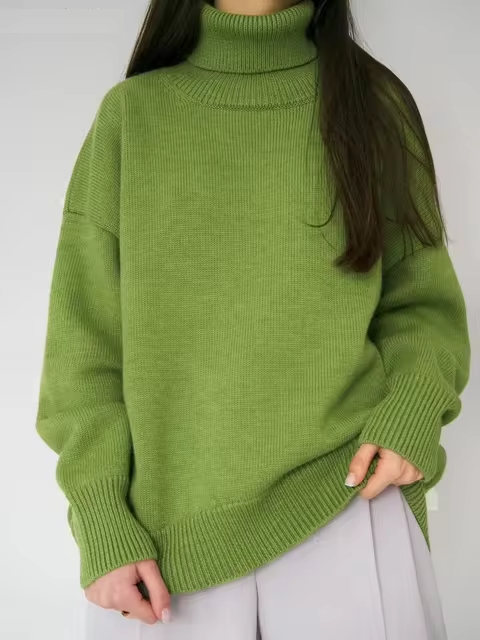 R&B | Locker Sitzender Rollkragenpullover