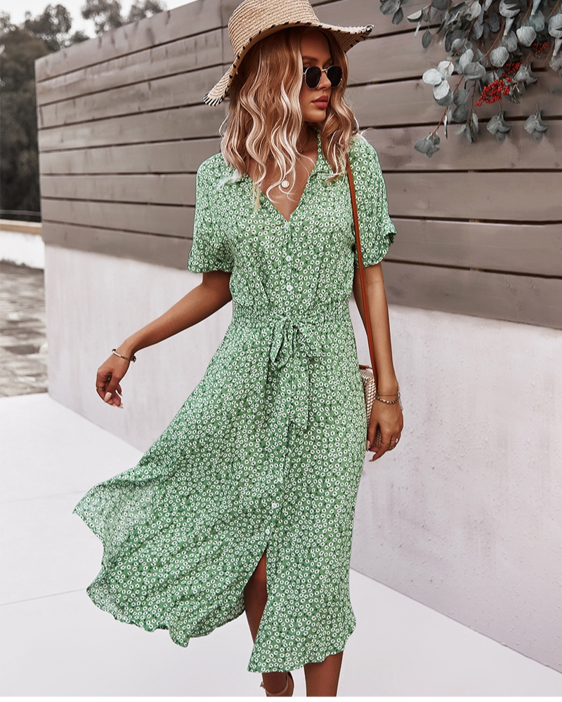 R&B | Sommerkleid Midi Das Geblümte Kleid Ist Ein Must-Have für Diesen Sommer