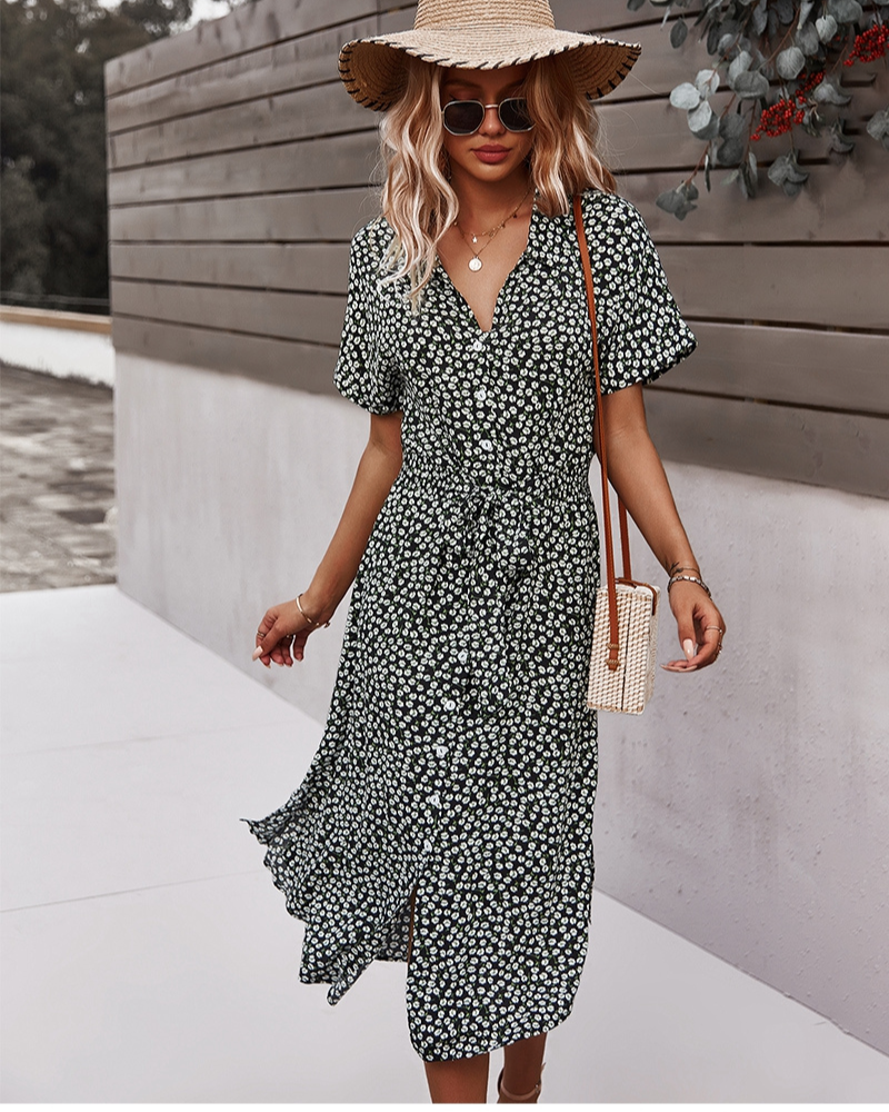 R&B | Sommerkleid Midi Das Geblümte Kleid Ist Ein Must-Have für Diesen Sommer