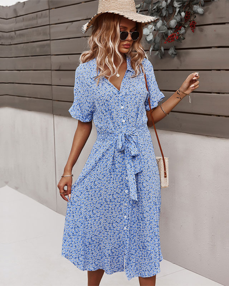 R&B | Sommerkleid Midi Das Geblümte Kleid Ist Ein Must-Have für Diesen Sommer