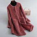 R&B | Damen Shearling Winterjacke mit Taschen