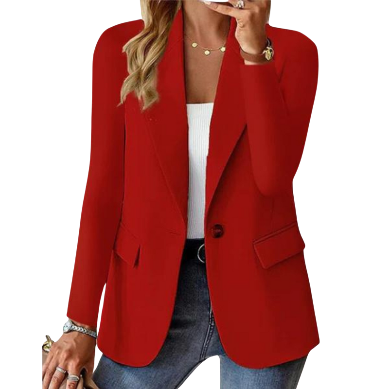 R&B | Eleganter Blazer mit Ein-Knopf-Verschluss und Taillierter Passform für Damen