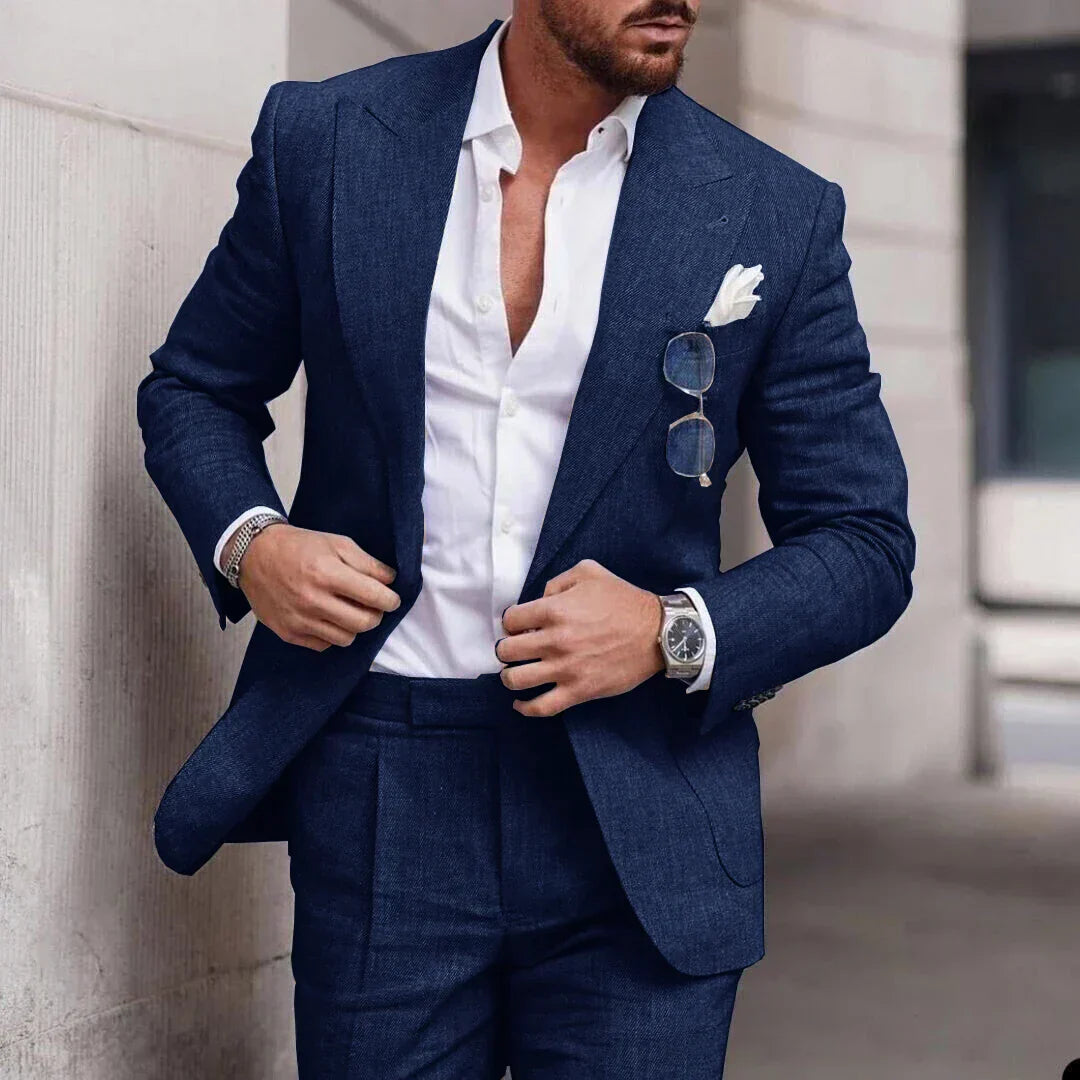R&B | Einfacher Business Blazer und Hose Satz für Herren