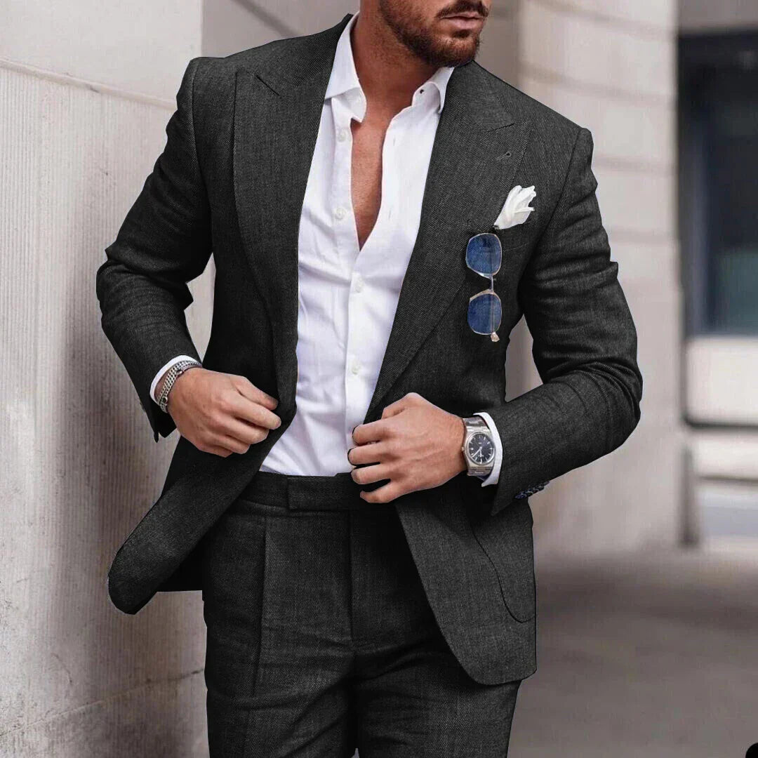 R&B | Einfacher Business Blazer und Hose Satz für Herren