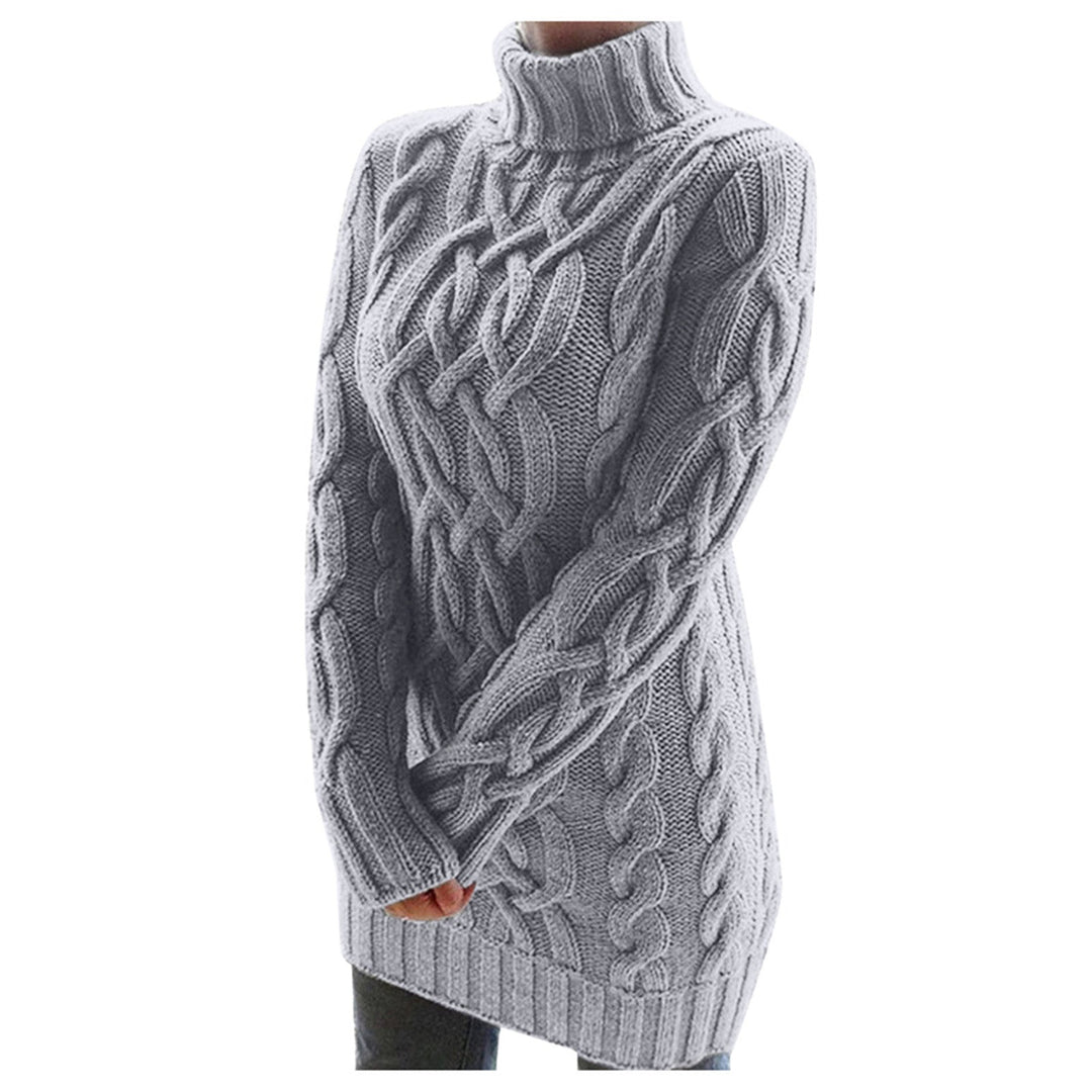 R&B | Strick Rollkragenpullover Kabelstrick Warm und Komfortabel