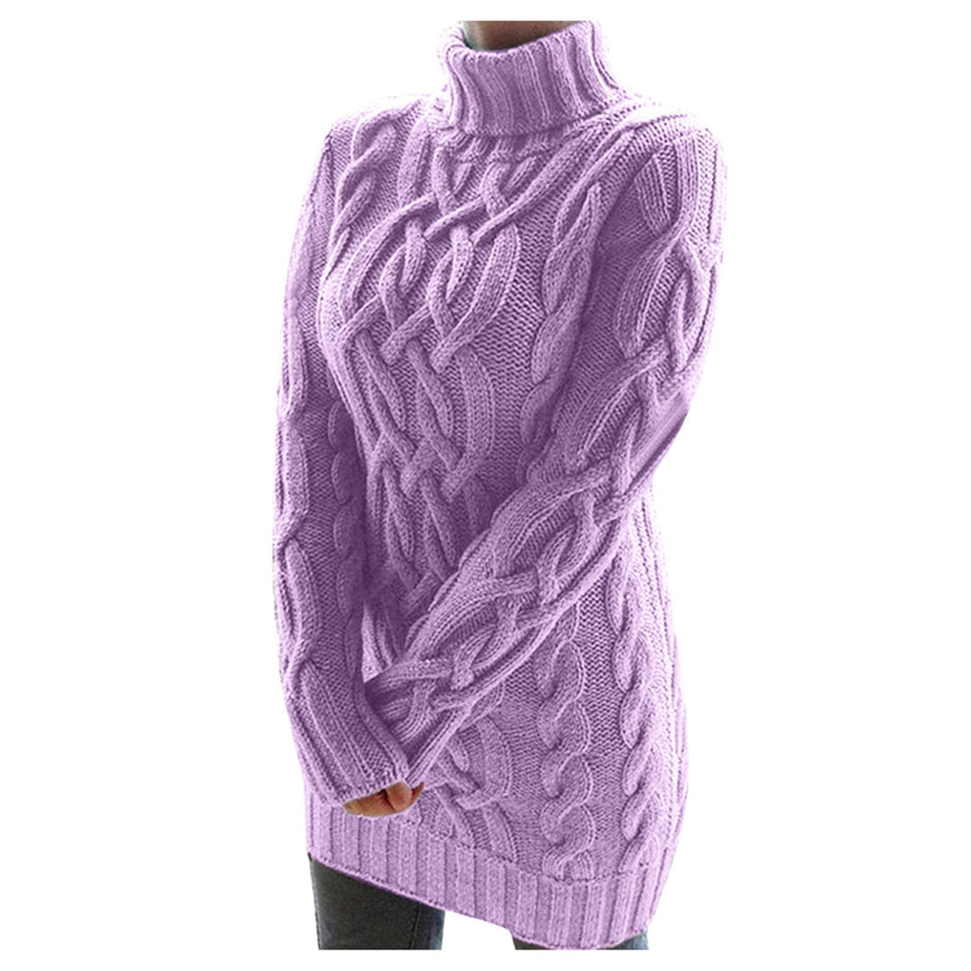 R&B | Strick Rollkragenpullover Kabelstrick Warm und Komfortabel
