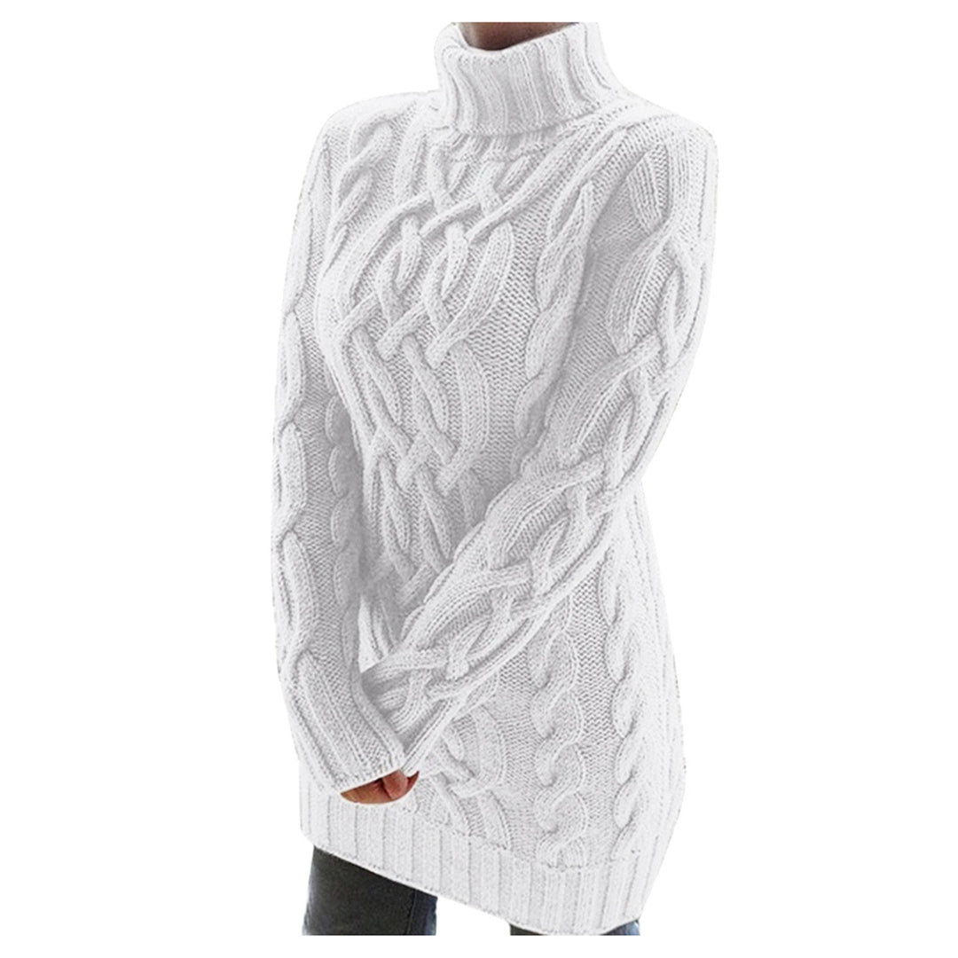 R&B | Strick Rollkragenpullover Kabelstrick Warm und Komfortabel