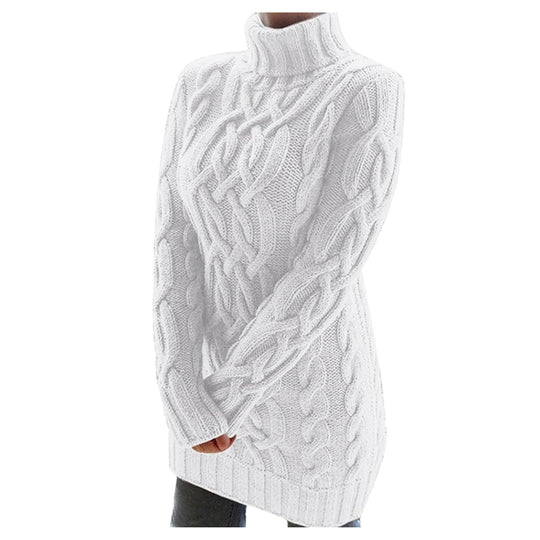 R&B | Strick Rollkragenpullover Kabelstrick Warm und Komfortabel