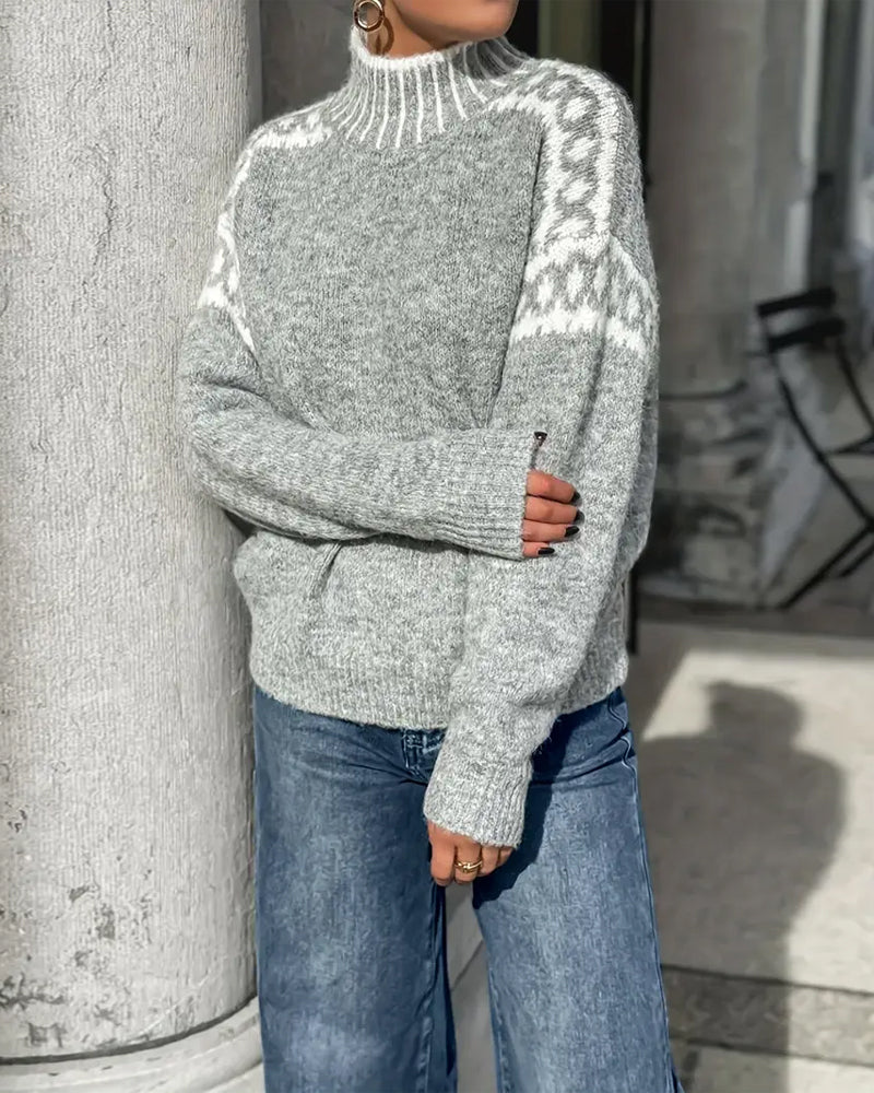 R&B | Signiertes Sweatshirt mit hohem Kragen