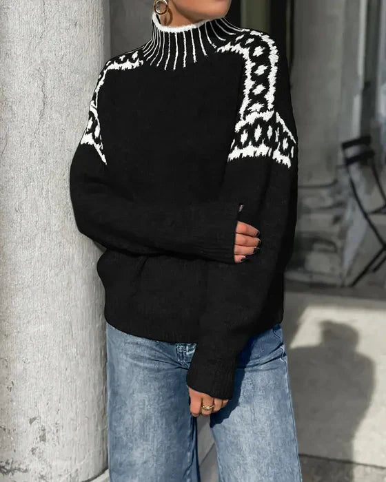 R&B | Signiertes Sweatshirt mit hohem Kragen