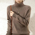 R&B | Klassischer Rollkragenpullover Wollmischung Warm und Stilvoll
