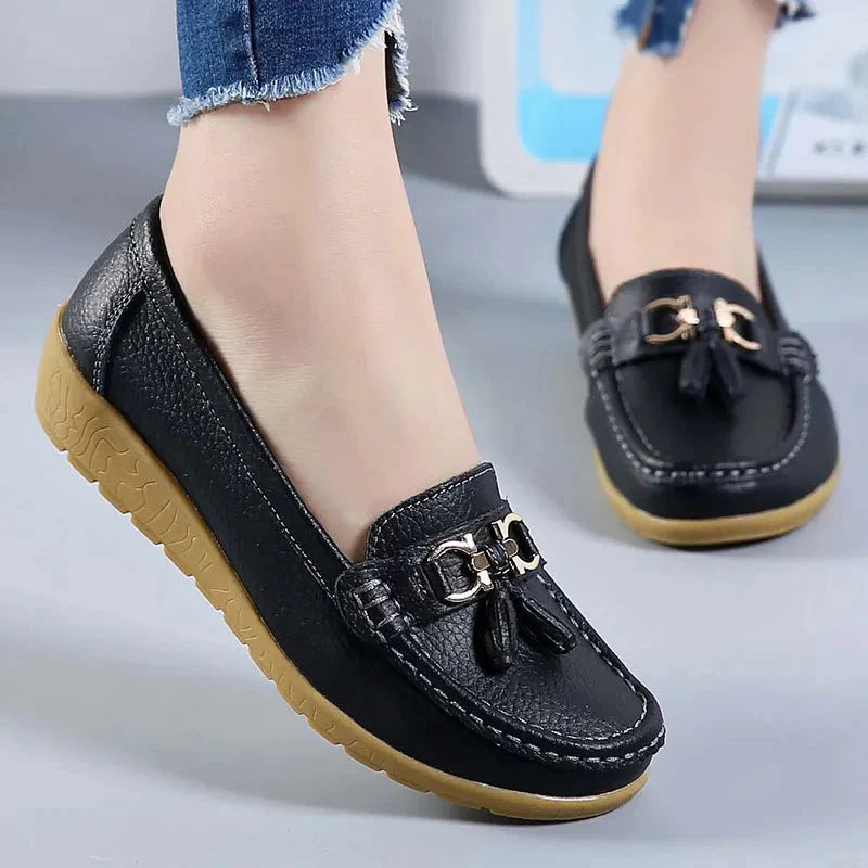 Loafers - Horsebit - Bequem - Slip On Schuhe - Damenschuhe R&B