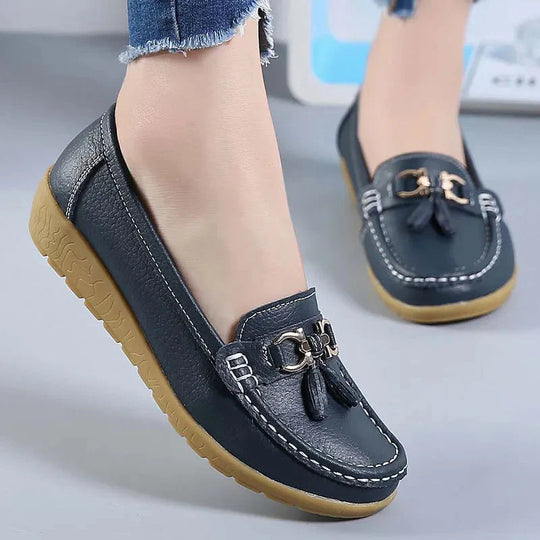 Loafers - Horsebit - Bequem - Slip On Schuhe - Damenschuhe R&B