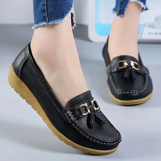 Loafers - Horsebit - Bequem - Slip On Schuhe - Damenschuhe R&B
