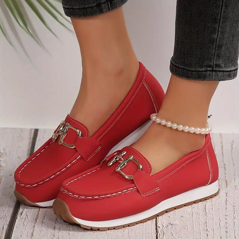 Loafer - Metall Schnalle - Slip-On - Ge shoes - Damenschuhe R&B