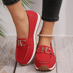 Loafer - Metall Schnalle - Slip-On - Ge shoes - Damenschuhe R&B