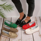 Loafer - Metall Schnalle - Slip-On - Ge shoes - Damenschuhe R&B