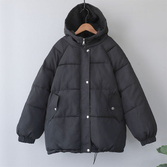 R&B | Damen Locker Geschnittene Gepolsterte Winterjacke mit Kapuze und Taschen